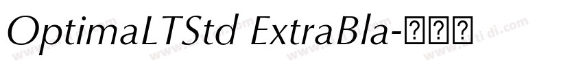 OptimaLTStd ExtraBla字体转换